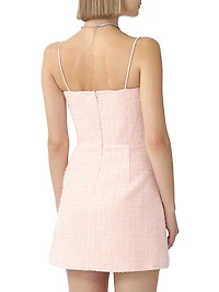 Andi Tweed Sleeveless A-Line Minidress