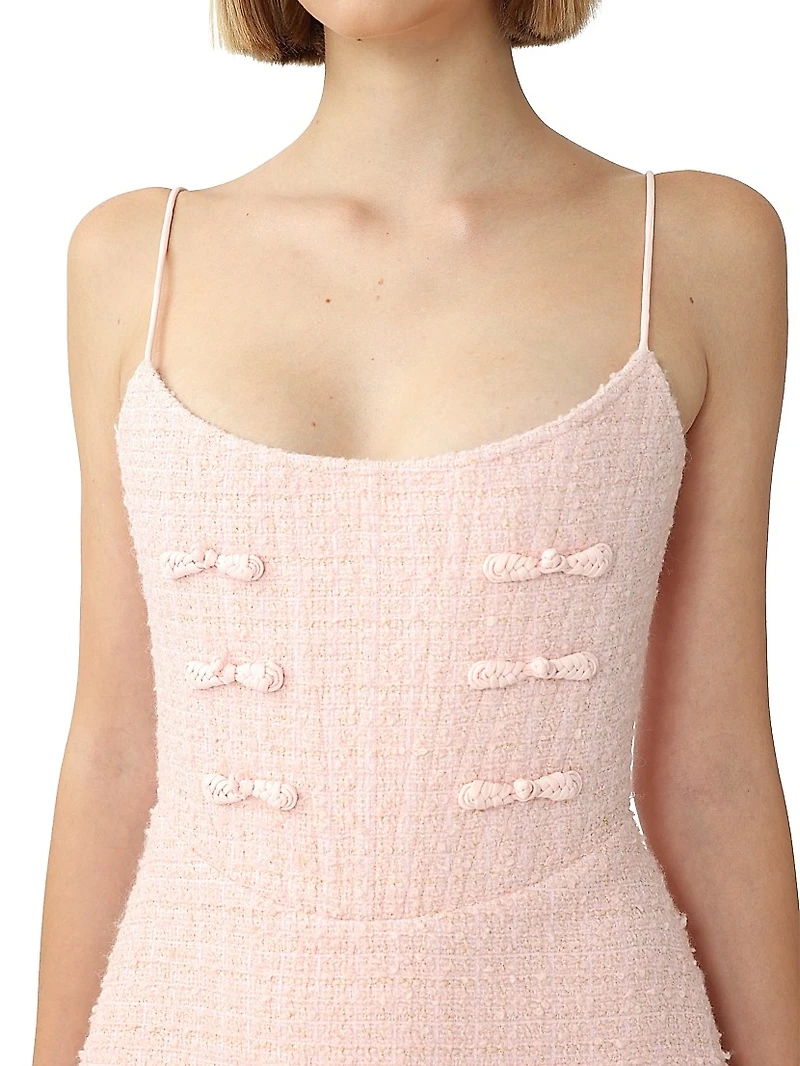 Andi Tweed Sleeveless A-Line Minidress