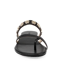 Hanna Leather Slip-On Sandals