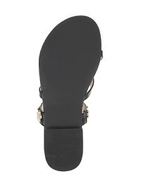 Hanna Leather Slip-On Sandals