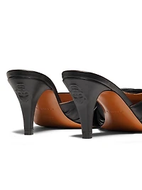 Birdee 70MM Ruched Leather Mules
