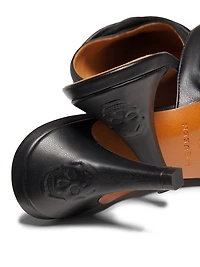 Birdee 70MM Ruched Leather Mules