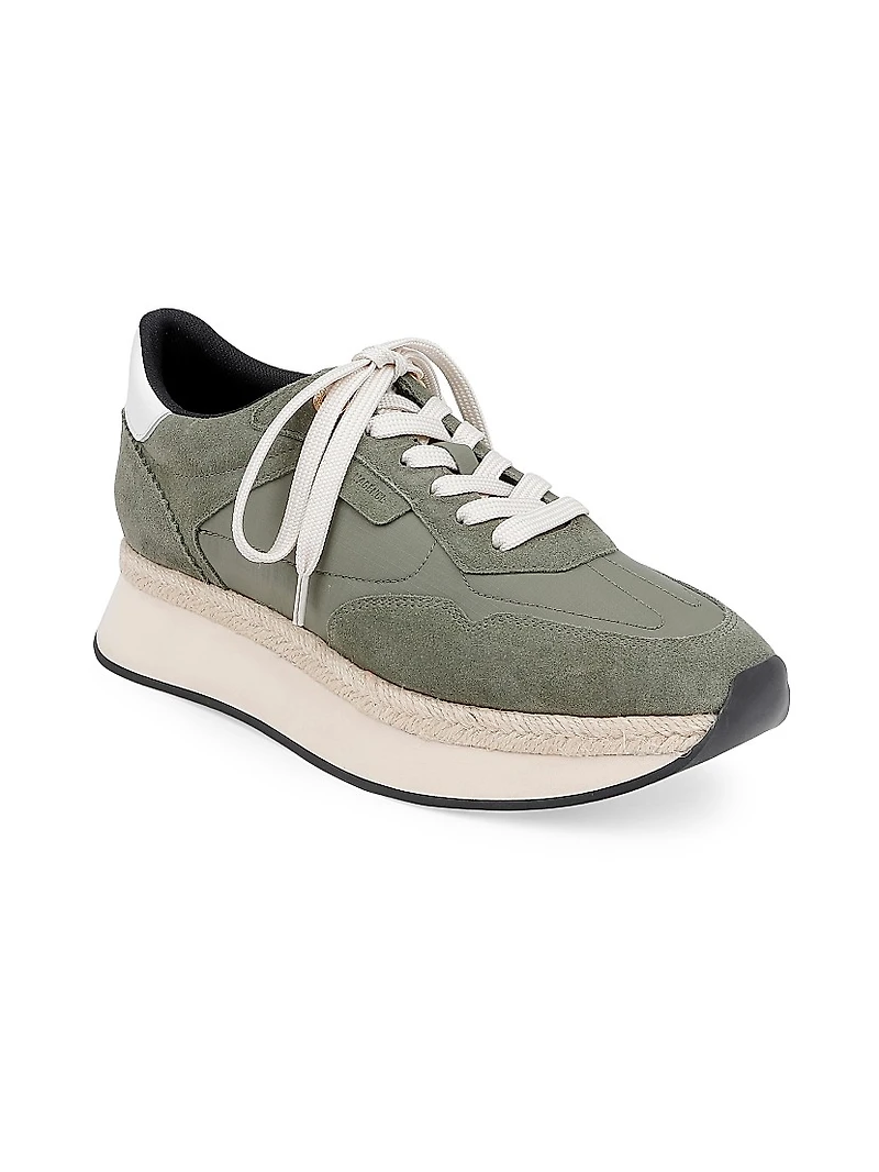 Ivone Suede & Nylon Platform Sneakers