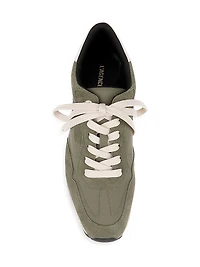 Ivone Suede & Nylon Platform Sneakers