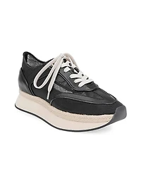 Iris Mesh & Leather Platform Sneakers