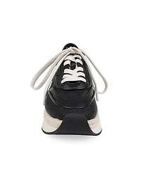 Iris Mesh & Leather Platform Sneakers