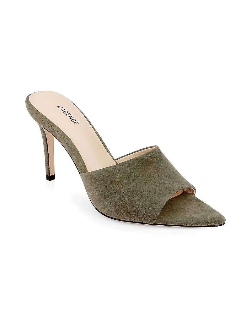 Lolita V 90MM Suede Mules