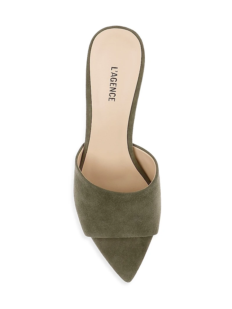 Lolita V 90MM Suede Mules