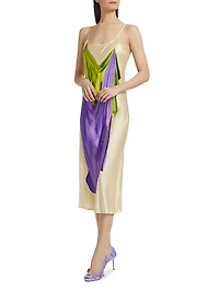 Double Drape Slip Dress