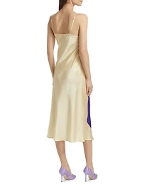 Double Drape Slip Dress