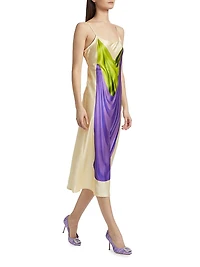 Double Drape Slip Dress