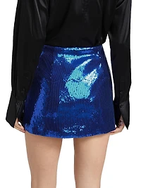 Sequined Miniskirt