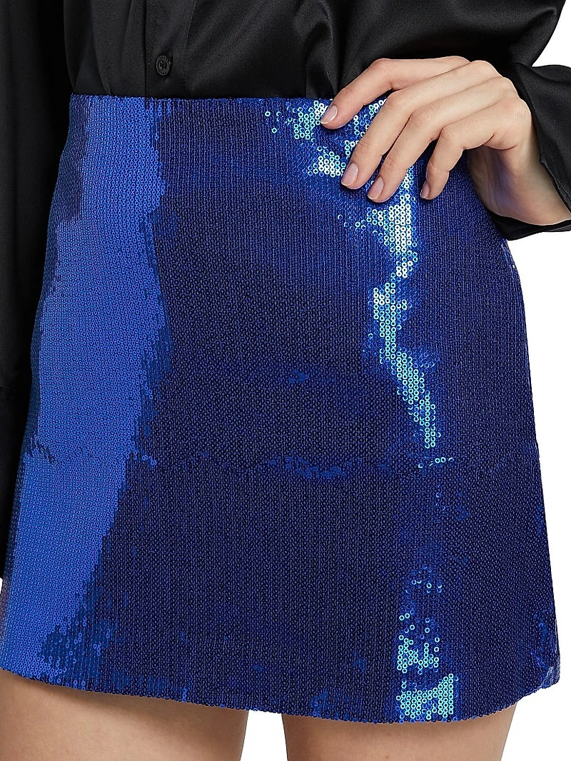 Sequined Miniskirt