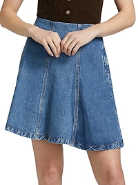 The Sway Denim Miniskirt