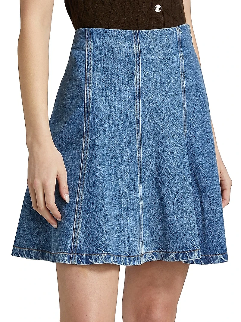 The Sway Denim Miniskirt