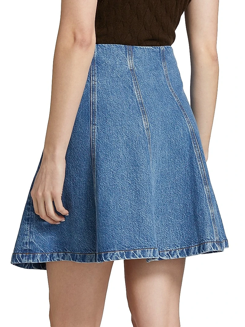 The Sway Denim Miniskirt
