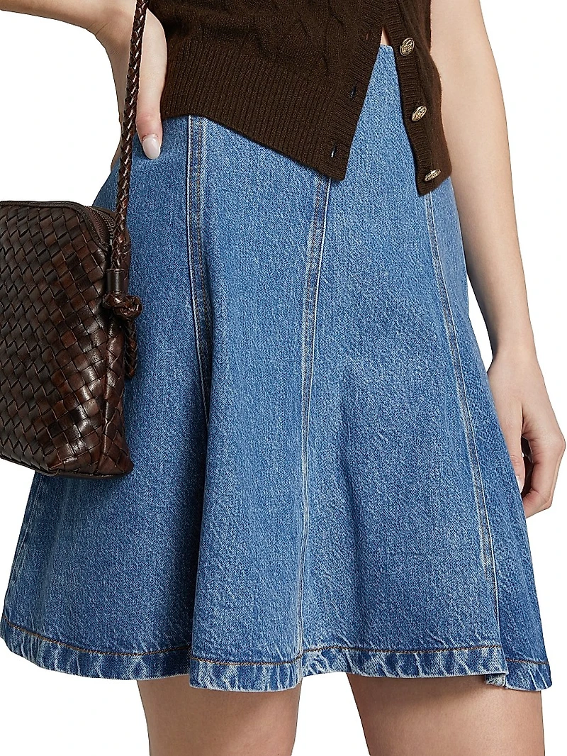 The Sway Denim Miniskirt