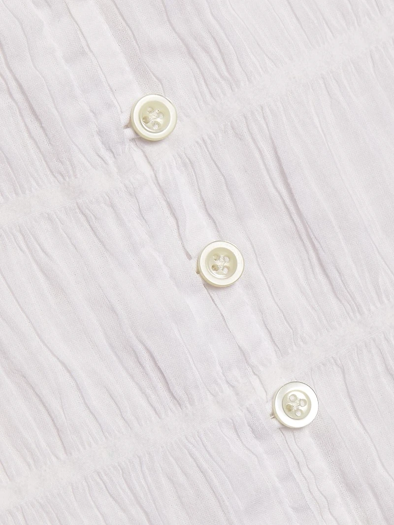 Smocked Sleeveless Top