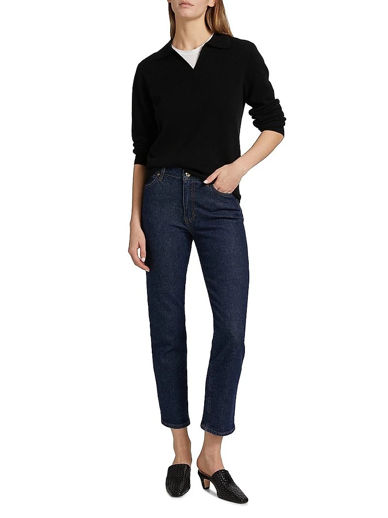 Borrowed Slim Mid-Rise Jeans