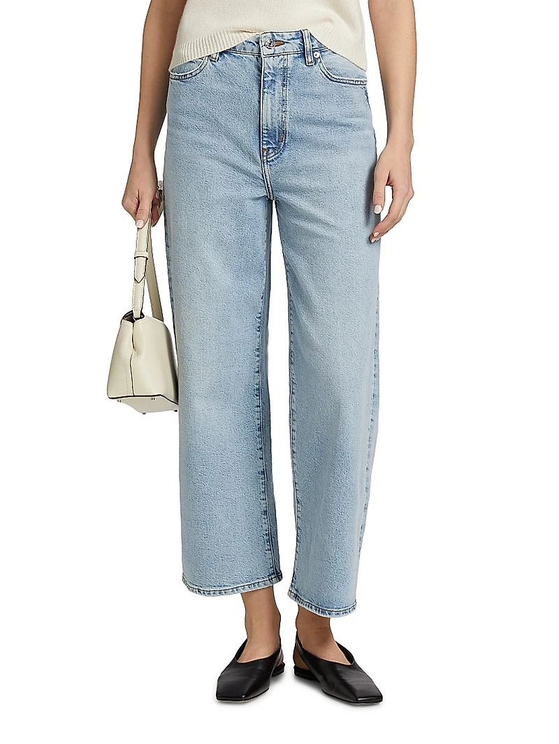 Wide Mid-Rise Jeans