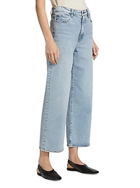 Wide Mid-Rise Jeans