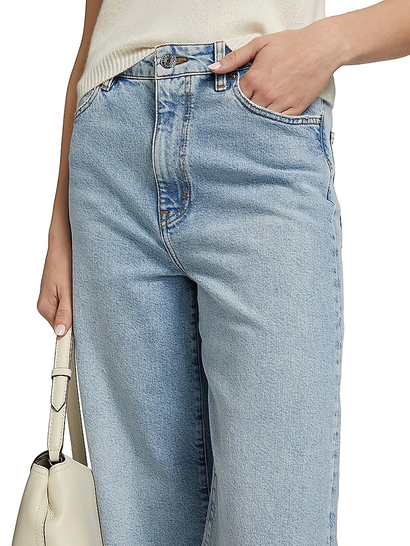 Wide Mid-Rise Jeans