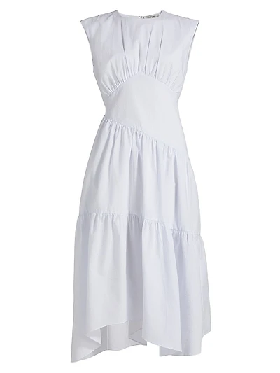 The Seersucker Gathered Seam Dress