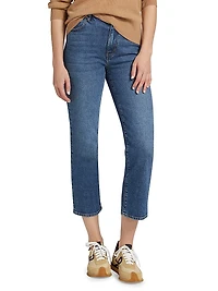 Ruler Crop Mid-Rise Jeans