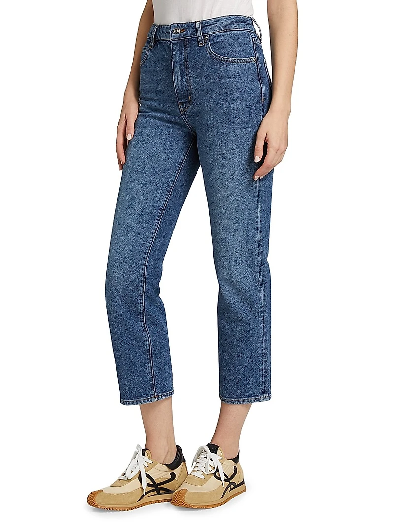 Ruler Crop Mid-Rise Jeans