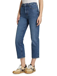 Ruler Crop Mid-Rise Jeans