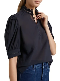 Ruffle Collar Top