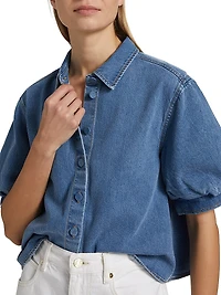 The Billow Sleeve Denim Shirt