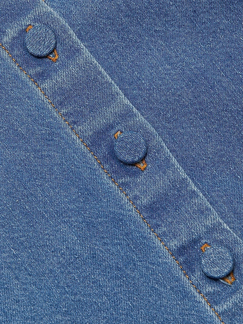 The Billow Sleeve Denim Shirt