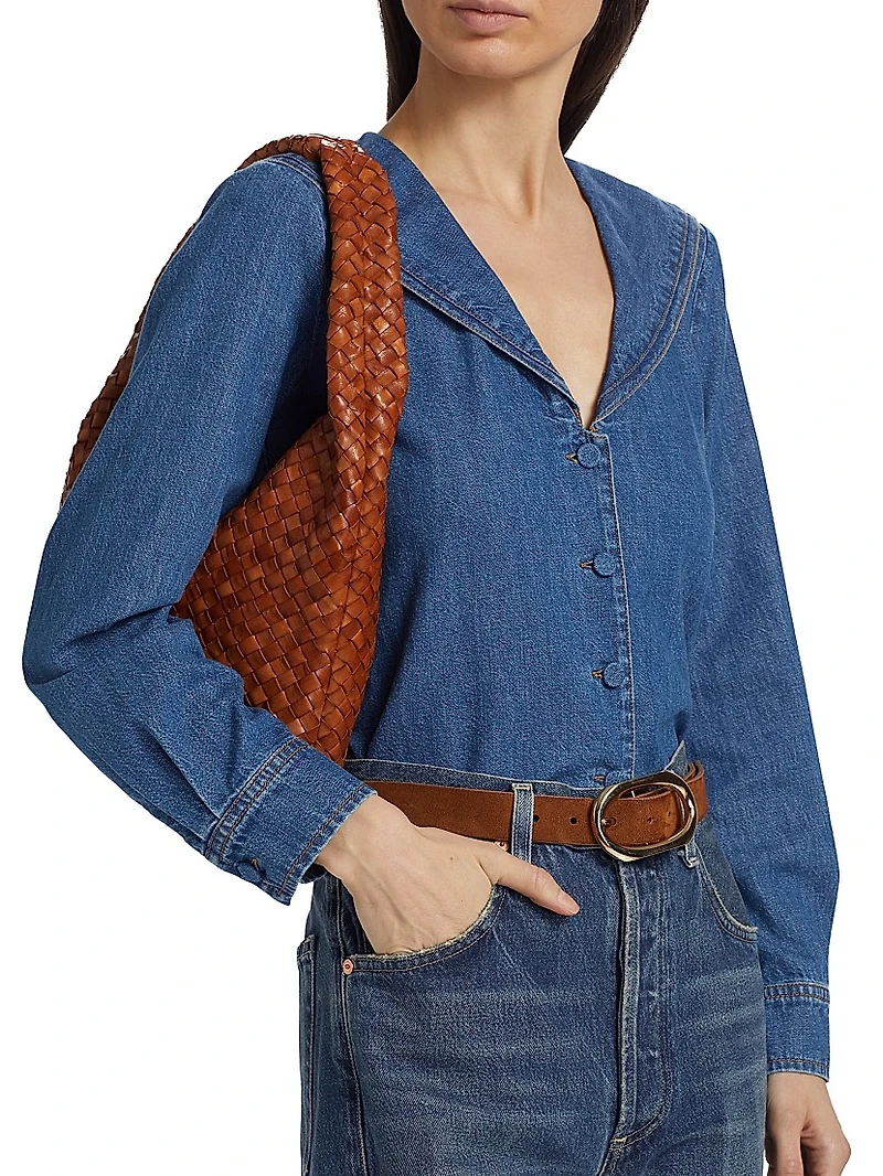 Fleet Denim Sailor-Collar Shirt