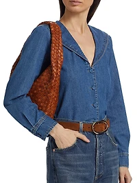 Fleet Denim Sailor-Collar Shirt