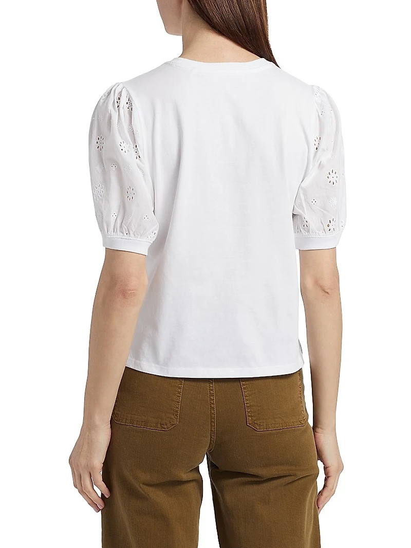 The Lace-Sleeve T-Shirt