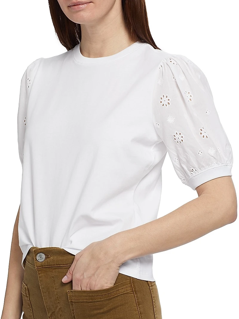 The Lace-Sleeve T-Shirt
