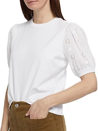 The Lace-Sleeve T-Shirt