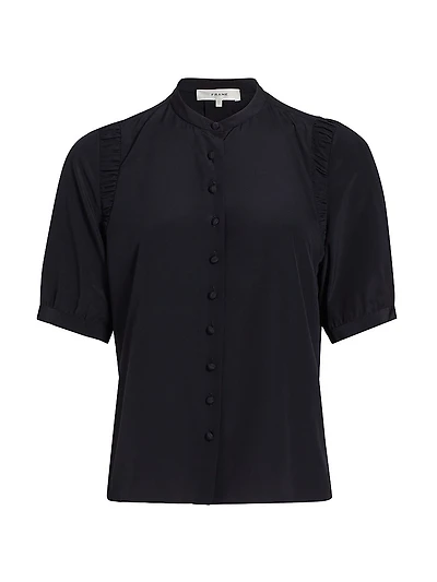 The Silk Gathered Top
