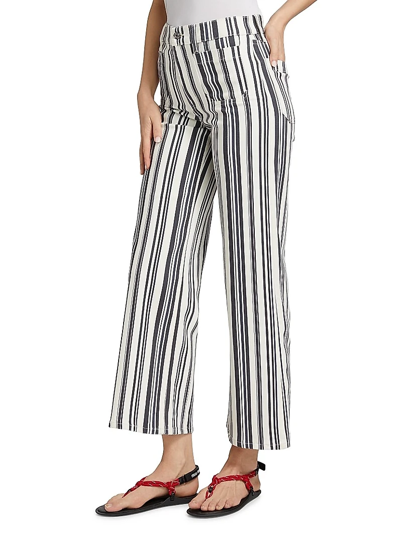 Le Slim High-Rise Palazzo Jeans