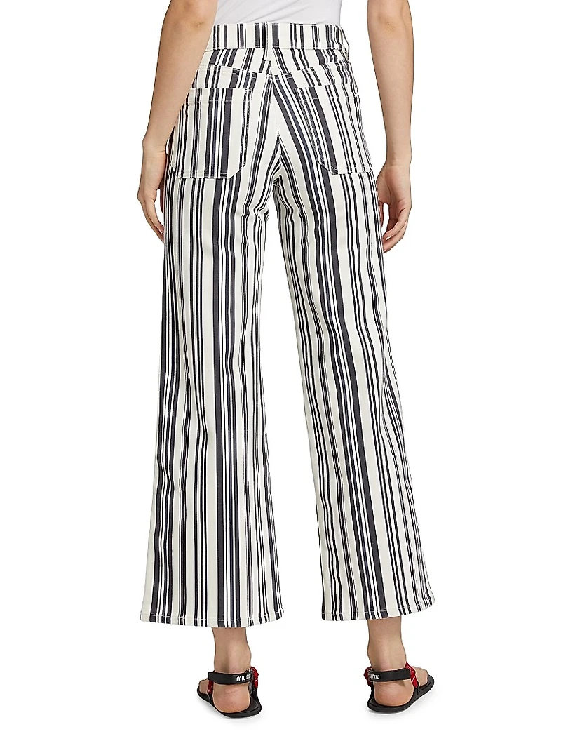Le Slim High-Rise Palazzo Jeans
