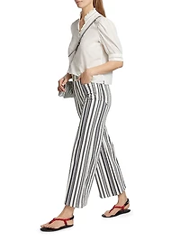 Le Slim High-Rise Palazzo Jeans