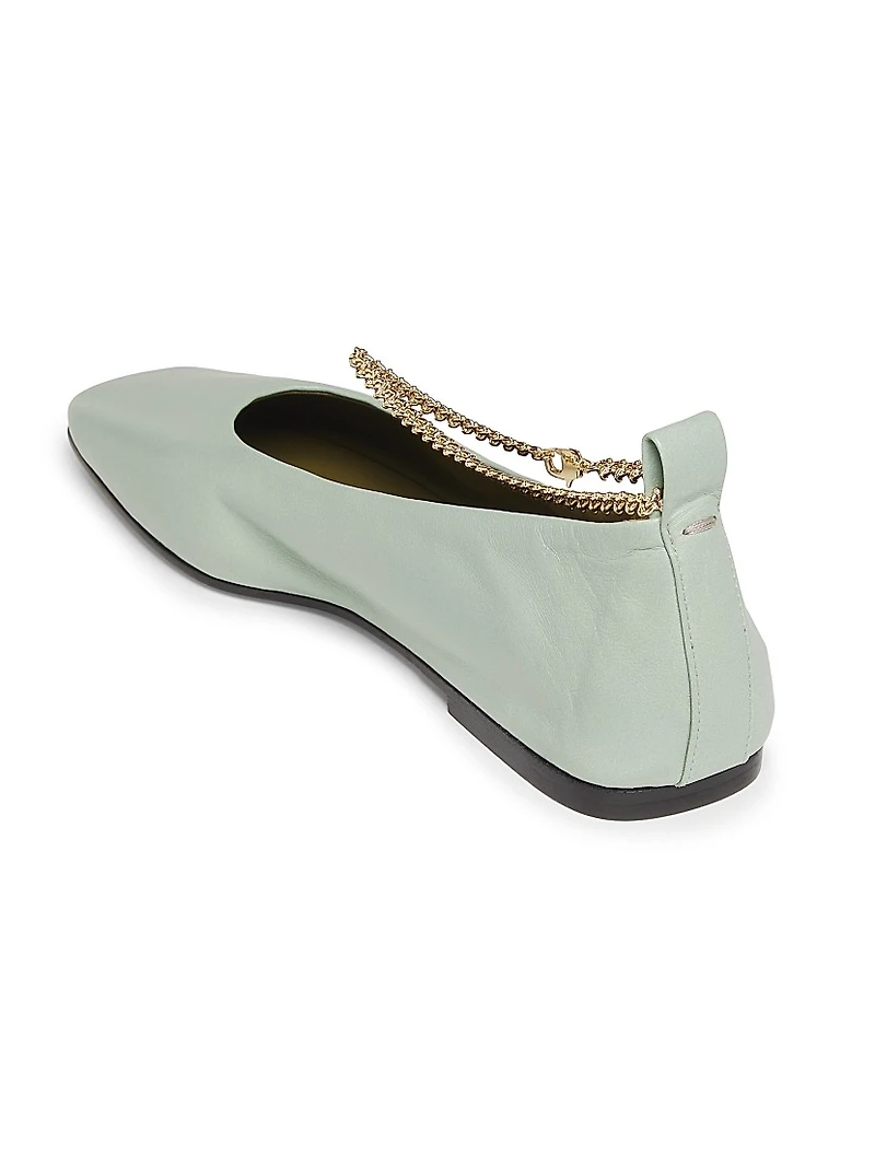 Augusta Leather Ballet Flats
