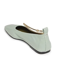 Augusta Leather Ballet Flats