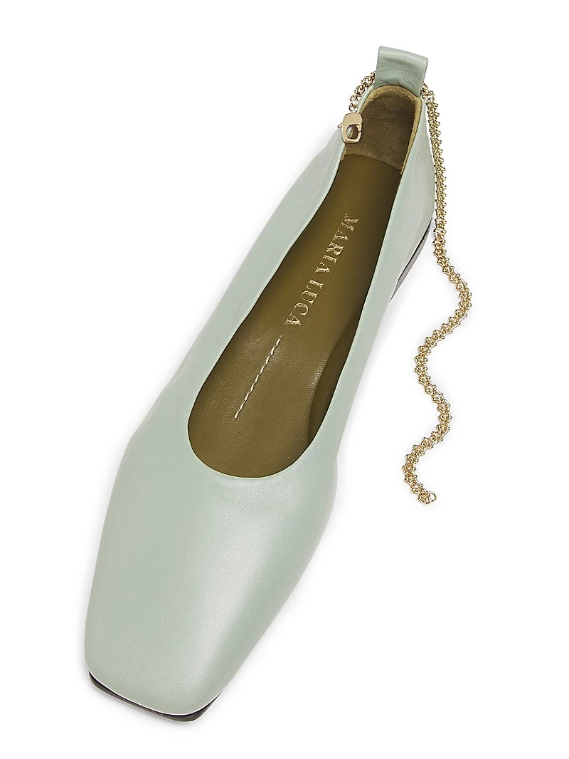 Augusta Leather Ballet Flats