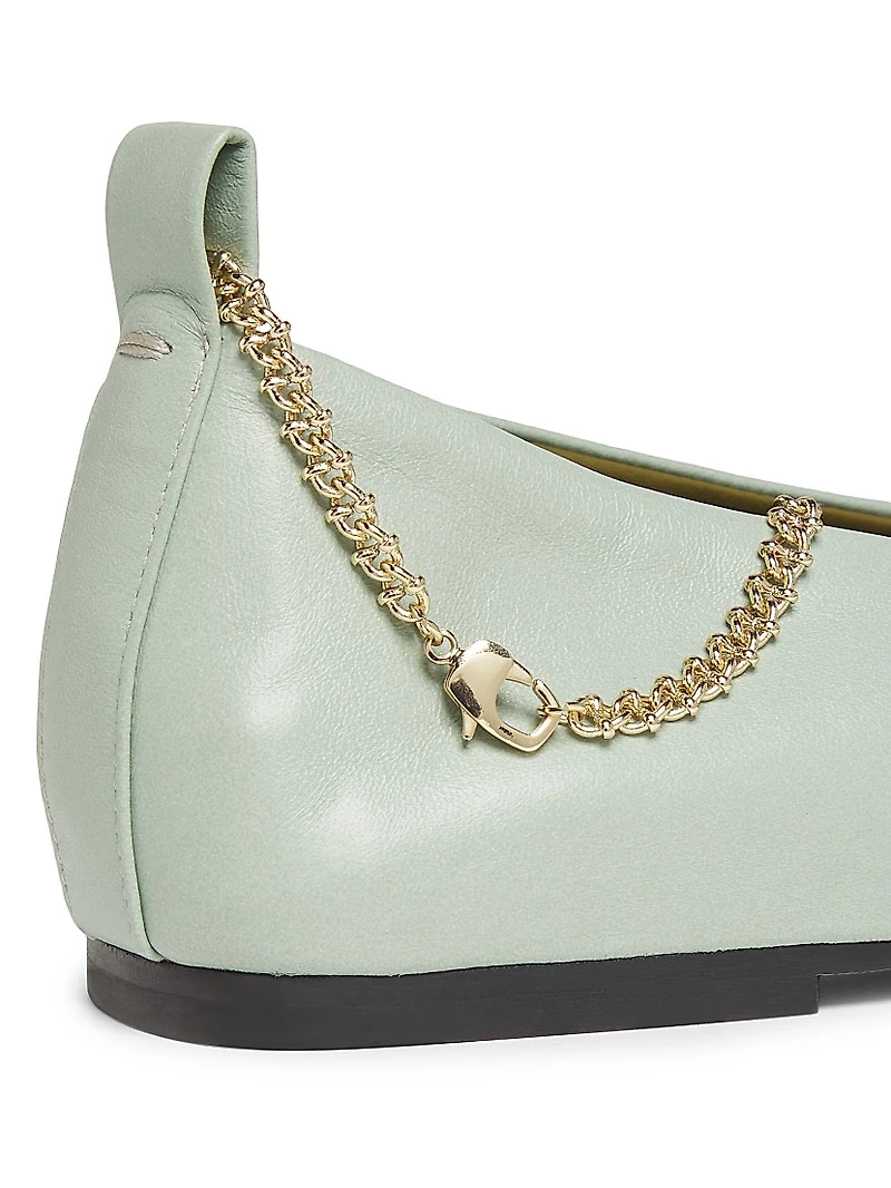 Augusta Leather Ballet Flats