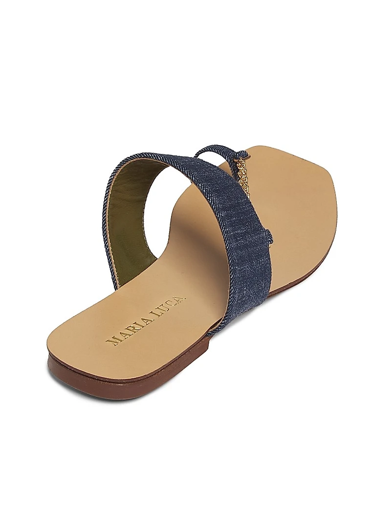 Melide Capri Chain-Link Sandals