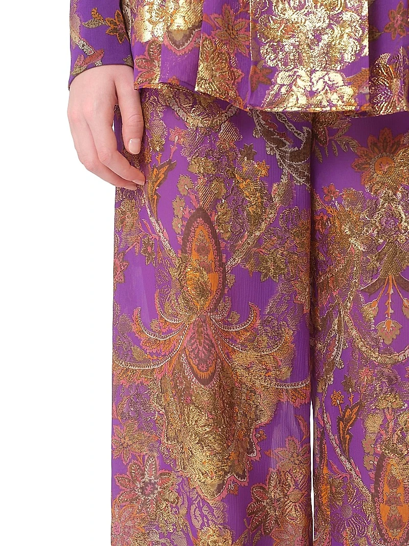 Pants Fil Coupe Lame Cachemire Apres L'hiver