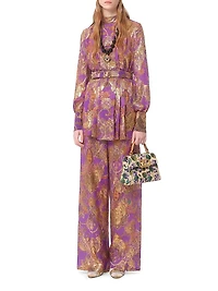 Pants Fil Coupe Lame Cachemire Apres L'hiver