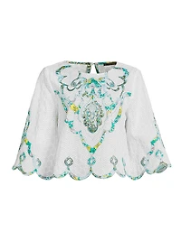 Ramona Eyelet Cotton Blouse